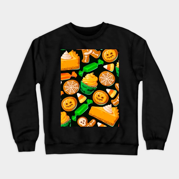 Halloween Candy Crewneck Sweatshirt by igzine